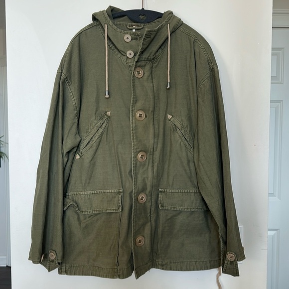 Free People Joshua Tree Oversized Durable Utility Jacket Granola Girl Fall XS - Picture 1 of 14